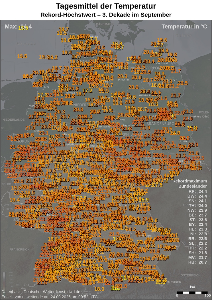 Dekadenrekordkarte