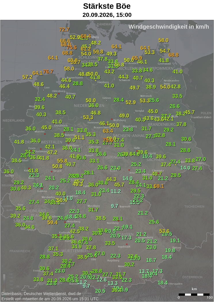 Tageskarte